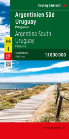 Argentinien Süd - Uruguay, Straßenkarte 1:1.800.000, freytag & berndt: Patagonien Argentinien Süd - Uruguay, Straßenkarte 1:1.800.000, freytag & berndt: Patagonien