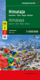 Himalaja, Straßenkarte 1:1.100.000, freytag & berndt: Kaschmir - Tibet - Nepal - Bhutan Himalaja, Straßenkarte 1:1.100.000, freytag & berndt: Kaschmir - Tibet - Nepal - Bhutan