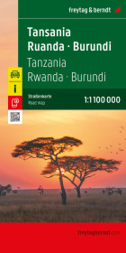 Tansania - Ruanda - Burundi, Straßenkarte 1:1.100.000, freytag & berndt Tansania - Ruanda - Burundi, Straßenkarte 1:1.100.000, freytag & berndt