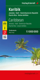Karibik, Straßenkarte 1:1.000.000, freytag & berndt: Jamaika - Haiti - Dominikanische Republik - Puerto Rico