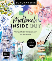 Malbuch Inside Out: Watercolor Europareise: Motive und Muster entdecken und malen - Mit Grundlagen, Zeichenübungen und Inspirationen - Alle Seiten zum Heraustrennen Malbuch Inside Out: Watercolor Europareise: Motive und Muster entdecken und malen - Mit Grundlagen, Zeichenübungen und Inspirationen - Alle Seiten zum Heraustrennen