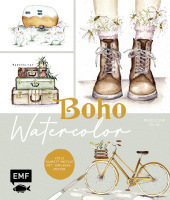Boho Watercolor: Aquarell-Motive Schritt für Schritt im Vintage-Look malen - Mit Vorlagen-Poster Boho Watercolor: Aquarell-Motive Schritt für Schritt im Vintage-Look malen - Mit Vorlagen-Poster