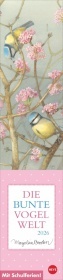 Marjolein Bastin: Die bunte Vogelwelt Langplaner 2026: Langer Streifenkalender mit allen wichtigen Terminen auf einen Blick. Liebevoll illustrierter Wand-Terminkalender 2026.