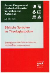 Verstehen von Anfang an, 3, 1 (2018): Biblische Sprachen im Theologiestudium