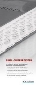 Bibel-Griffregister: Ein General-Griffregister für sämtliche gängigen Bibelausgaben, einschließlich Apokryphen und Anhang für die Thompson-Studienbibel. Transparenten Griffelemente zum Einkleben