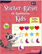 Sticker-Rätsel für Kindergarten-Kids. Farben und Formen: Rätseln und Stickern für Kinder ab 4 Jahren Sticker-Rätsel für Kindergarten-Kids. Farben und Formen: Rätseln und Stickern für Kinder ab 4 Jahren