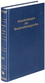 Entscheidungen des Bundesarbeitsgerichts (BAGE 183): Band 183