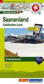 Saanenland Adelboden-Lenk, Gstaad Nr. 05 Touren-Wanderkarte 1:50 000: 33 Wandertouren, Tourenführer, Fotos, waterproof, Höhenprofile, Zeitangaben, Restaurants, Autobusse