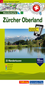 Zürich Oberland Nr. 01 Touren-Wanderkarte 1:50 000: 33 Wandertouren, Tourenführer, Fotos, waterproof, Höhenprofile, Zeitangaben, Restaurants, Autobusse