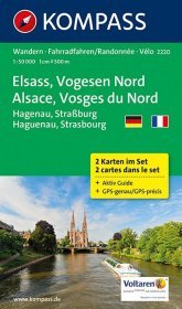 KOMPASS Wanderkarte Elsass - Vogesen Nord - Alsace - Vosges du Nord: Hagenau, Straßburg. Wandern, Fahrradfahren. GPS-genau KOMPASS Wanderkarte Elsass - Vogesen Nord - Alsace - Vosges du Nord: Hagenau, Straßburg. Wandern, Fahrradfahren. GPS-genau