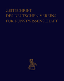 Zeitschrift des Deutschen Vereins fu?r Kunstwissenschaft