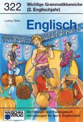 Wichtige Grammatikbereiche. Englisch 6. Klasse, A5-Heft: Übungs- und Trainingsbuch mit Lösungen für das 2. Englischjahr