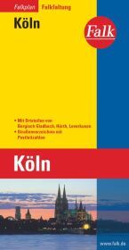 Falk Stadtplan Falkfaltung Köln 1:23.000: Mit Ortsteilen von Bergisch Gladbach, Hürth, Leverkusen. Straßenverz. m. Postleitzahlen