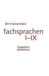 fachsprachen I-IX