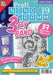 Profi-Nonogramm 3er-Band Nr. 19: Rätsel fürs Auge Profi-Nonogramm 3er-Band Nr. 19: Rätsel fürs Auge