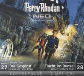 Perry Rhodan NEO MP3 Doppel-CD Folgen 27 + 28, 2 MP3-CDs: Das Gespinst; Flucht ins Dunkel