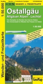 Ostallgäu, Allgäuer Alpen, Lechtal Wander- und Freizeitkarte: 1:50.000