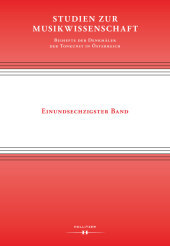 Studien zur Musikwissenschaft - Beihefte der Denkmäler der Tonkunst in Österreich. Band 61