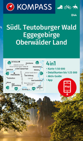 KOMPASS Wanderkarte 844 Südlicher Teutoburger Wald - Eggegebirge - Oberwälder Land 1:50.000: Wanderkarte mit Aktiv Guide und Rad- und Reitwegen. KOMPASS Wanderkarte 844 Südlicher Teutoburger Wald - Eggegebirge - Oberwälder Land 1:50.000: Wanderkarte mit Aktiv Guide und Rad- und Reitwegen.