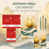 Giovanni Verga Geschenkset - 3 Bücher (mit Audio-Online) + Eleganz der Natur Schreibset Premium, m. 3 Beilage, m. 3 Buch: Giovanni Verga Geschenkset - Lesemethode von Ilya Frank - Zweisprachige Ausgabe Englisch-Deutsch