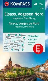 KOMPASS Wanderkarten-Set 2220 Elsass, Vogesen Nord, Hagenau, Straßburg / Alsace, Vosges du Nord, Haguenau, Strasbourg (2 Karten) 1:50.000: inklusive Karte zur offline Verwendung in der KOMPASS-App KOMPASS Wanderkarten-Set 2220 Elsass, Vogesen Nord, Hagenau, Straßburg / Alsace, Vosges du Nord, Haguenau, Strasbourg (2 Karten) 1:50.000: inklusive Karte zur offline Verwendung in der KOMPASS-App