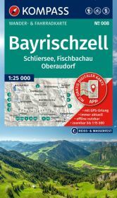 KOMPASS Wanderkarte 008 Bayrischzell, Schliersee, Fischbachau, Oberaudorf 1:25.000: Wander- und Fahrradkarte in einem - inklusive Offline-Verwendung in der KOMPASS-App. Wander-& Radwege. Skitouren. Langlaufen. Reiten.