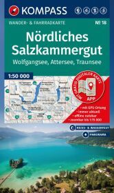 KOMPASS Wanderkarte 18 Nördliches Salzkammergut, Wolfgangsee, Attersee, Traunsee 1:50.000: Wander- und Fahrradkarte in einem - inklusive Offline-Verwendung in der KOMPASS-App. Wander-& Radwege. Panorama. Skitouren. Langlaufen. Reiten.