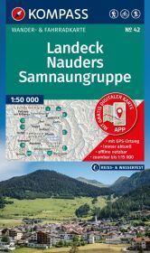 KOMPASS Wanderkarte 42 Landeck, Nauders, Samnaungruppe 1:50.000: Wander- und Fahrradkarte in einem - inklusive Offline-Verwendung in der KOMPASS-App. Wander-& Radwege. Skitouren. Langlaufen. Reiten.