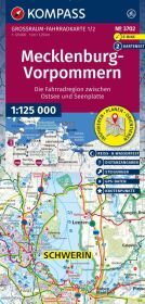 KOMPASS Großraum Fahrradkarte 3702 Mecklenburg-Vorpommern 1:125.000: 2 Karten im Set, reiß- und wetterfest, GPX-Daten zum Download