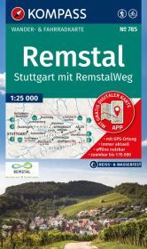 KOMPASS Wanderkarte 785 Remstal, Stuttgart, mit RemstalWeg 1:50.000: Wander- und Fahrradkarte in einem - inklusive Offline-Verwendung in der KOMPASS-App. Wander-& Radwege