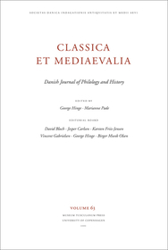 Classica et Mediaevalia: Volume 63