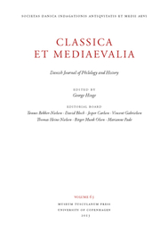 Classica et Mediaevalia: Danish Journal of Philology & History -- Volume 64 (2014)