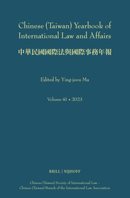 Chinese (Taiwan) Yearbook of International Law and Affairs, Volume 41, 2023