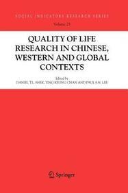 Quality-of-Life Research in Chinese, Western and Global Contexts