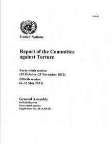 Report of the Committee against Torture: 68th Session Supp No.44