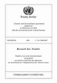 Treaty Series 2959 (English/French Edition)