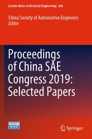 Proceedings of China SAE Congress 2019: Selected Papers