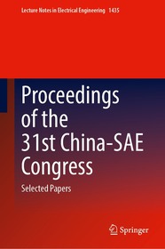 Proceedings of the 31st China-SAE Congress: Selected Papers Proceedings of the 31st China-SAE Congress: Selected Papers