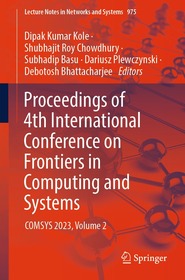 Proceedings of 4th International Conference on Frontiers in Computing and Systems: COMSYS 2023, Volume 2