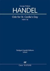 Ode for St. Cecilia's Day HWV 76 , Klavierauszug: Soli ST, Chor SATB. 1739