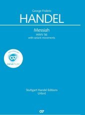 Messiah (Klavierauszug deutsch): mit Variantensätzen. HWV 56, 1742. Urtext