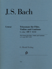 Bach, Johann Sebastian - Triosonate G-dur BWV 1038 für Flöte, Violine und Continuo: Besetzung: Triosonaten