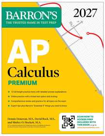 AP Calculus Premium, 2027: Prep Book with 12 Practice Tests + Comprehensive Review + Online Practice (Barron's AP Prep): Prep Book with 12 Practice Tests + Comprehensive Review + Online Practice (Barron's AP Prep)