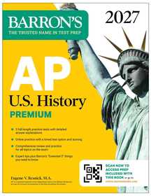 AP U.S. History Premium, 2027: 5 Practice Tests + Comprehensive Review + Online Practice: 5 Practice Tests + Comprehensive Review + Online Practice