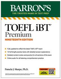 TOEFL, iBT Premium, Nineteenth Edition: Prep Book with 10 Practice Tests + Comprehensive Review + Online Audio (2026)